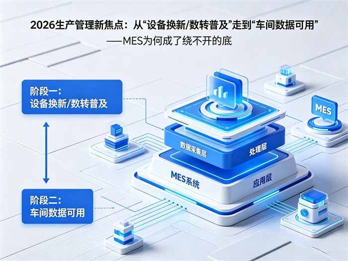 2026 制造业数字化新趋势：从设备迭代到数据落地，MES 筑牢车间数字化根基！