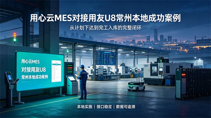 常州可对接用友U8的MES服务商_用心云MES本地落地案例 